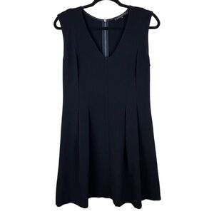 Dynamite Black Fit and Flare Dress with Silver Back Zipper - M
